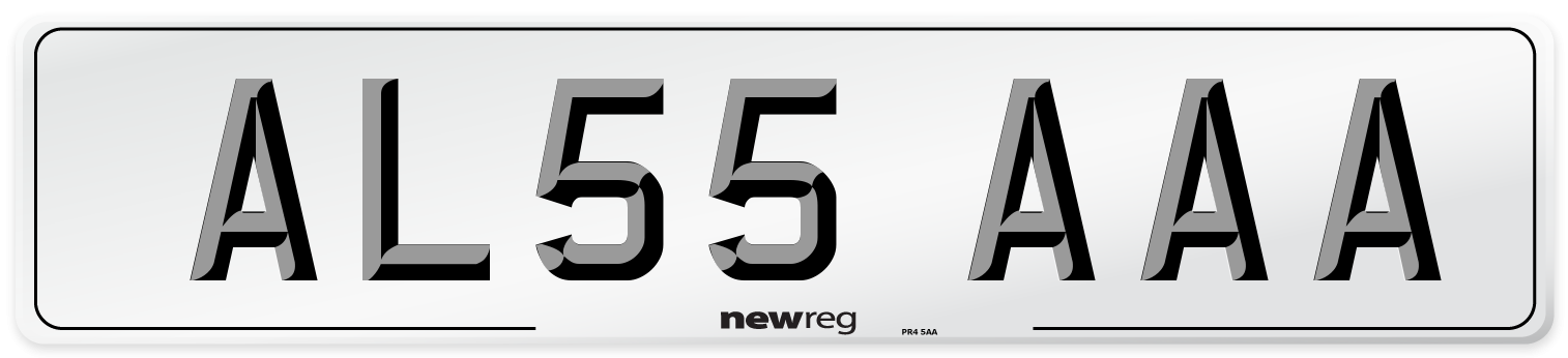 AL55 AAA Number Plate from New Reg